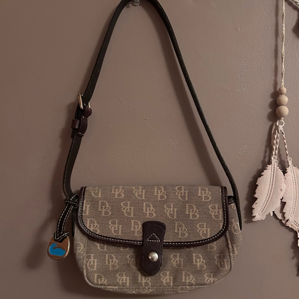 Beige and Brown Dooney and Bourke Bag